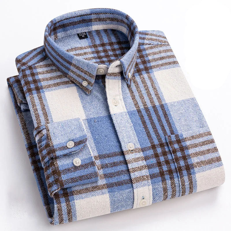 Joman - Camicia a Maniche Lunghe a Quadri Con Bottoni