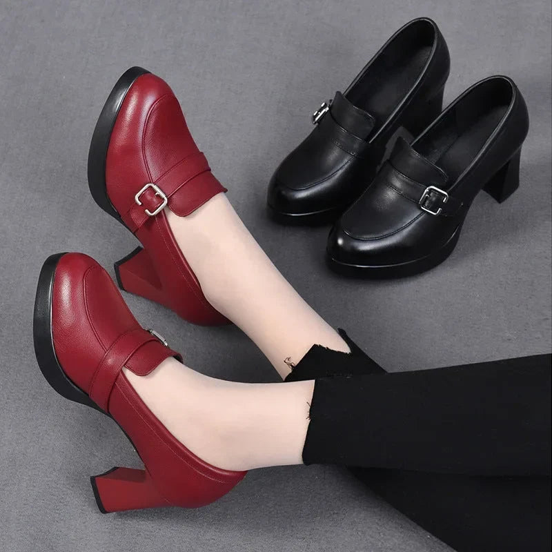 Sonnia - Scarpe Con Tacco in Pelle Versatili
