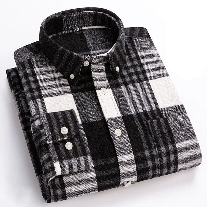 Joman - Camicia a Maniche Lunghe a Quadri Con Bottoni