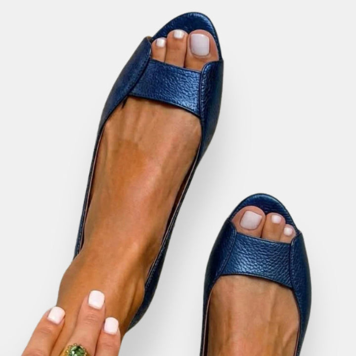 Fryda - Sandali Piatti Metallizzati