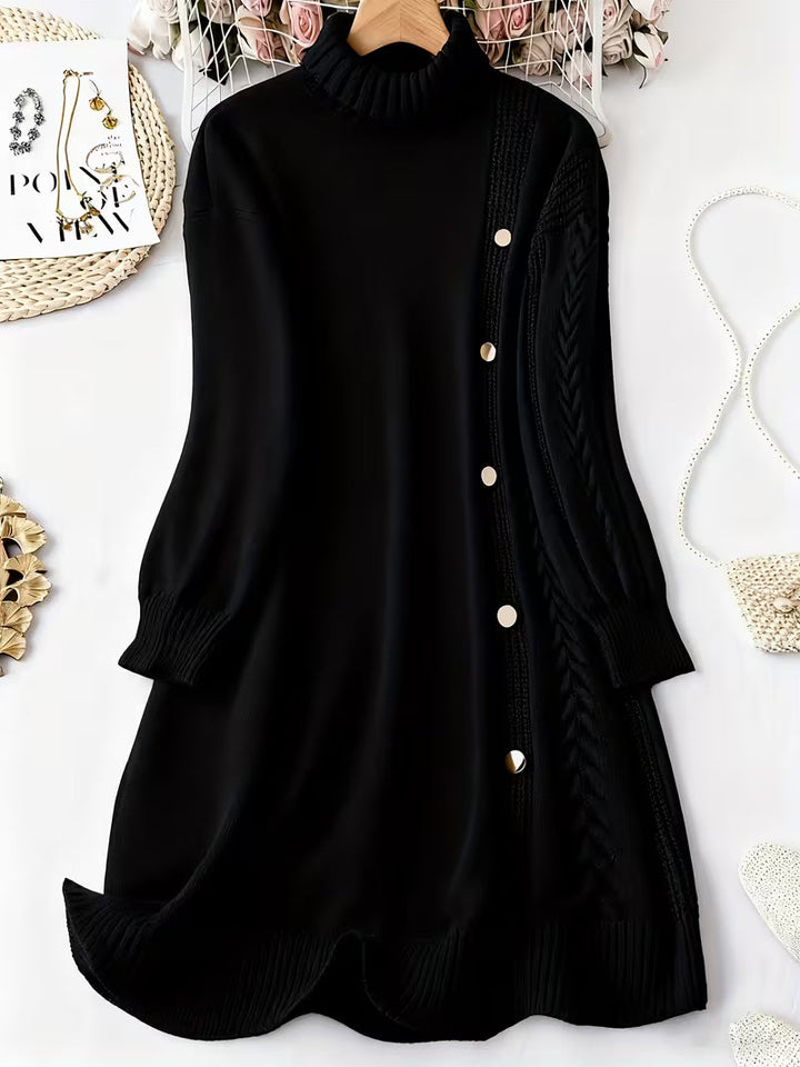 Malkina - Comodo Abito-Maglione a Maniche Lunghe