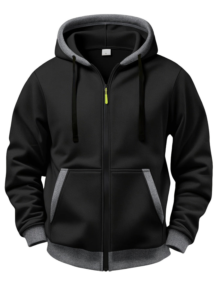 Mussoline - Maglia Invernale Casual a Maniche Lunghe Con Cappuccio E Cerniera