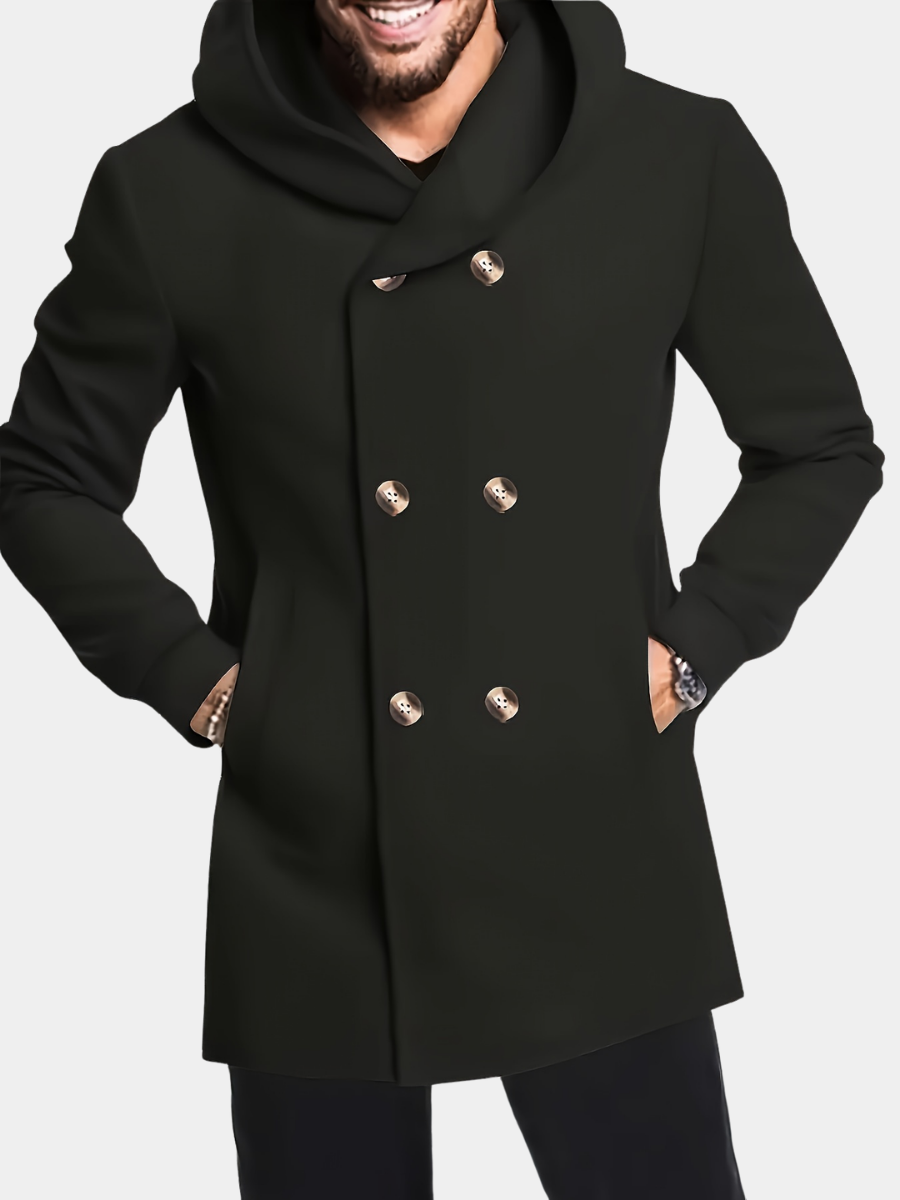 Crips - Cappotto Con Cappuccio E Chiusura a Doppio Petto