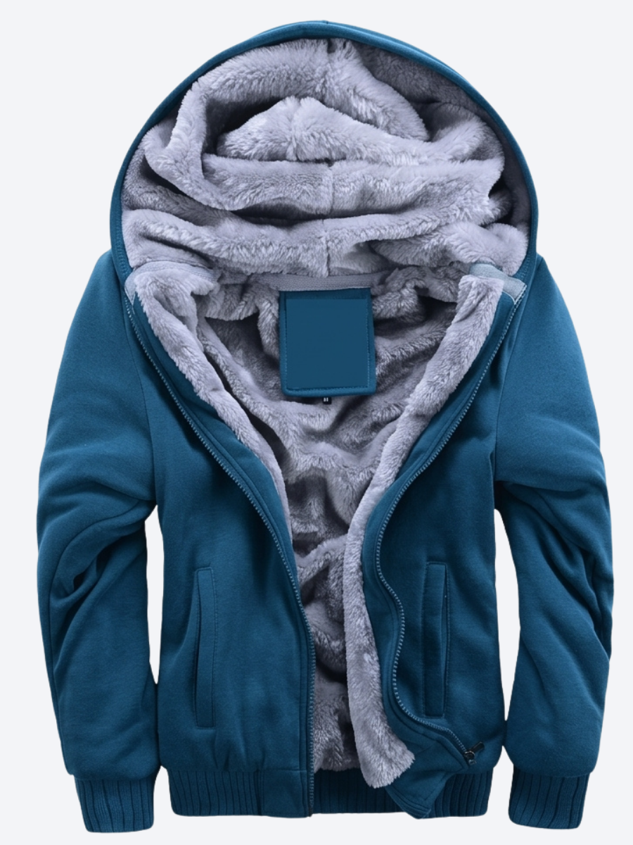 Kolina - Giacca Con Cappuccio E Zip, Foderata in Pile
