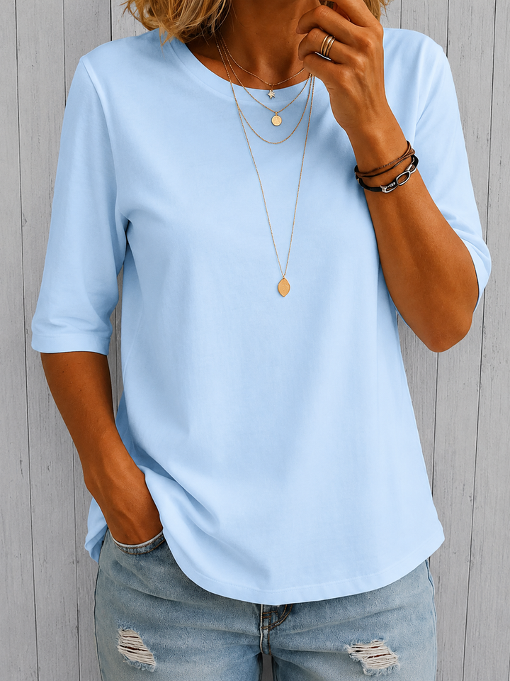 Uththara - Comoda Camicia a Maniche Corte