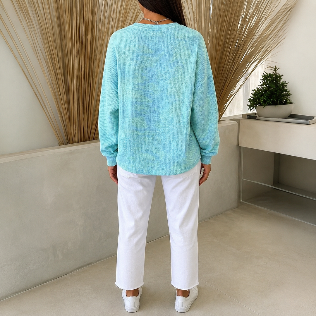 Jefina - Felpa Casual Vintage