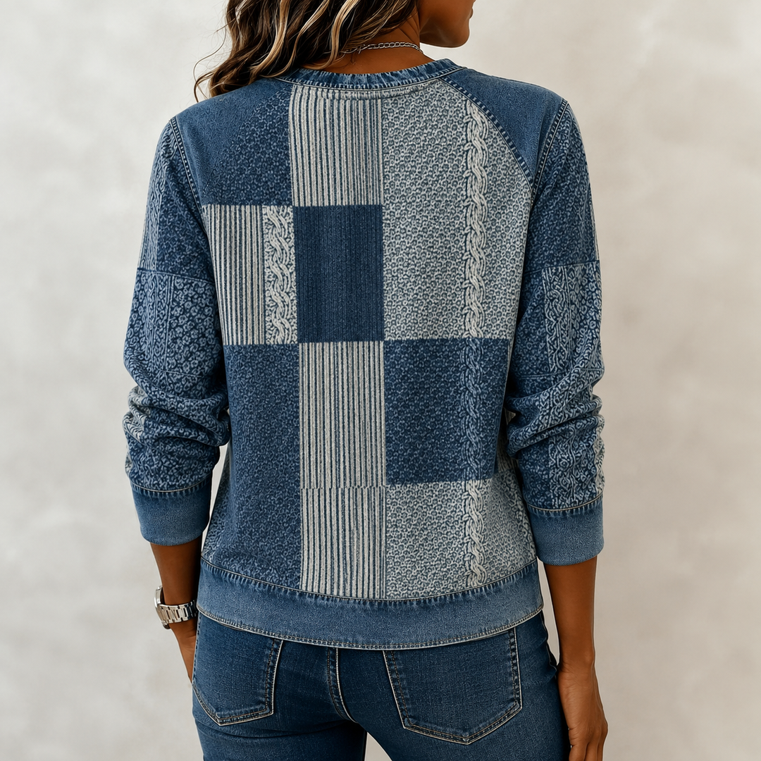 Dievina - Felpa in Denim Vintage
