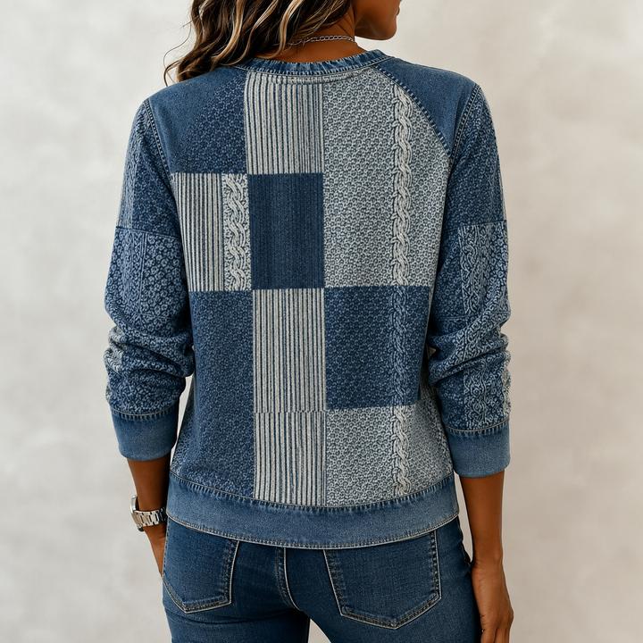 Dievina - Felpa in Denim Vintage