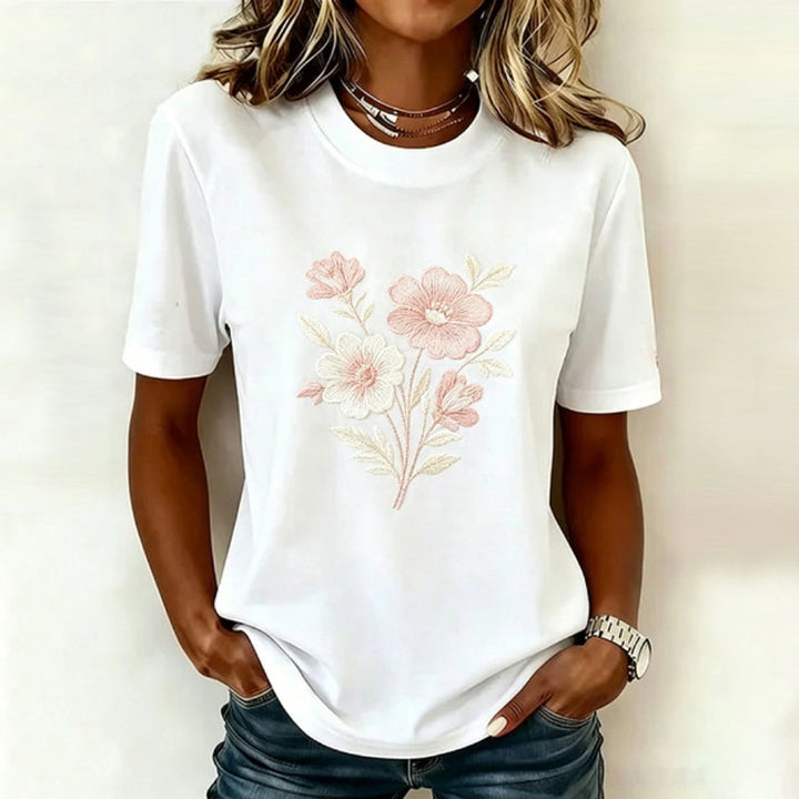 Wilina - Maglietta Casual Con Stampa Floreale