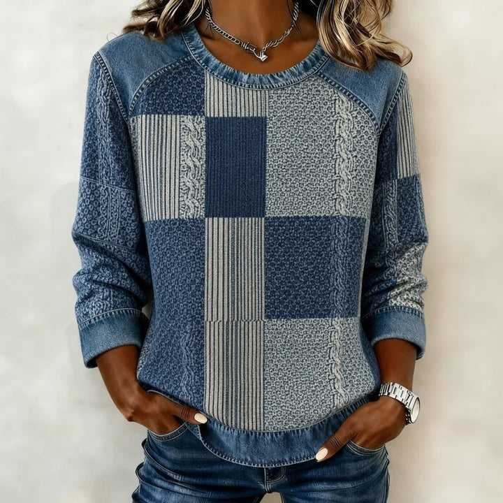 Dievina - Felpa in Denim Vintage