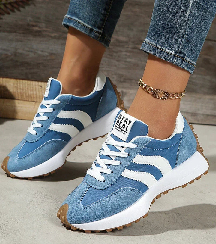 Jonara - Sneakers Con Zeppa in Stile Retrò