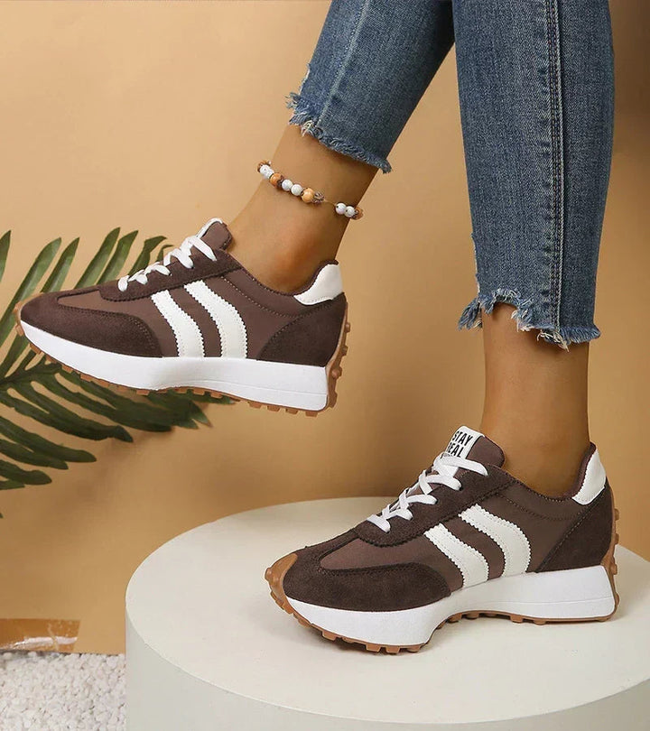 Jonara - Sneakers Con Zeppa in Stile Retrò