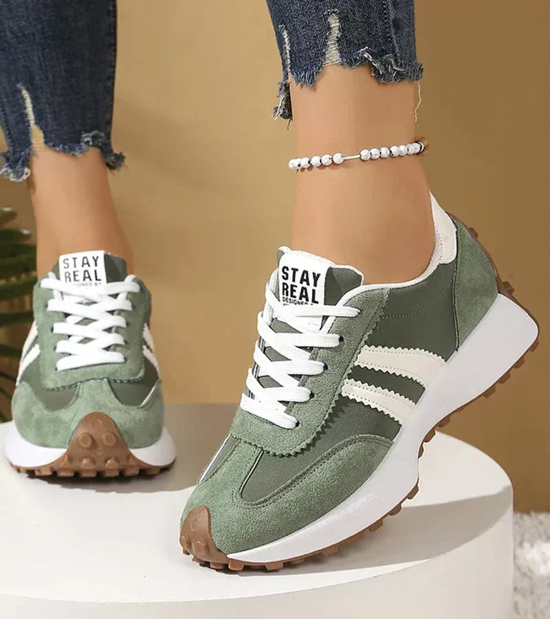 Jonara - Sneakers Con Zeppa in Stile Retrò