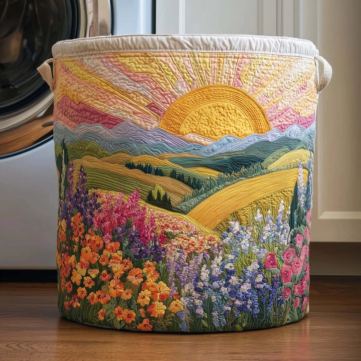 Crestelle - Cesto Decorativo Per Riporre Oggetti, Trapuntato a Mano