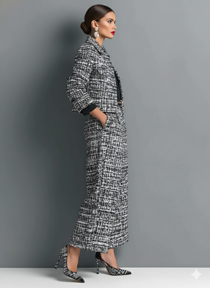 Aderet - Elegante Giacca a Maniche Lunghe e Pantaloni Casual