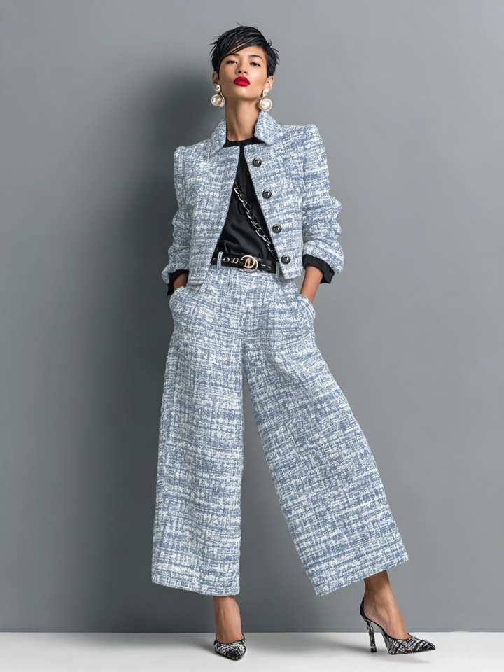 Aderet - Elegante Giacca a Maniche Lunghe e Pantaloni Casual