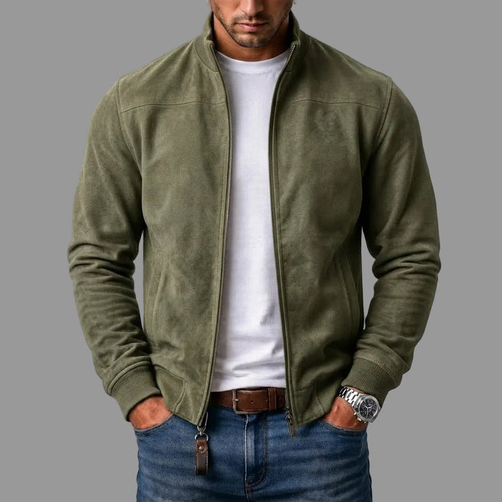 Kerral - Elegante Giacca in Pelle Scamosciata