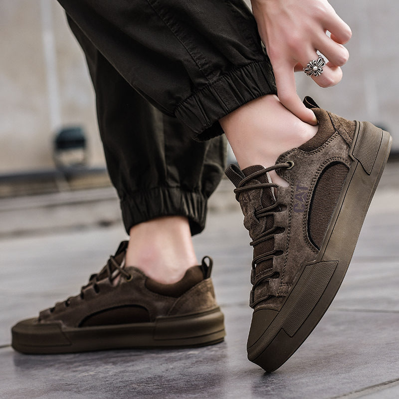 Atherton - Scarpe da Ginnastica Casual in Pelle Scamosciata Con Lacci