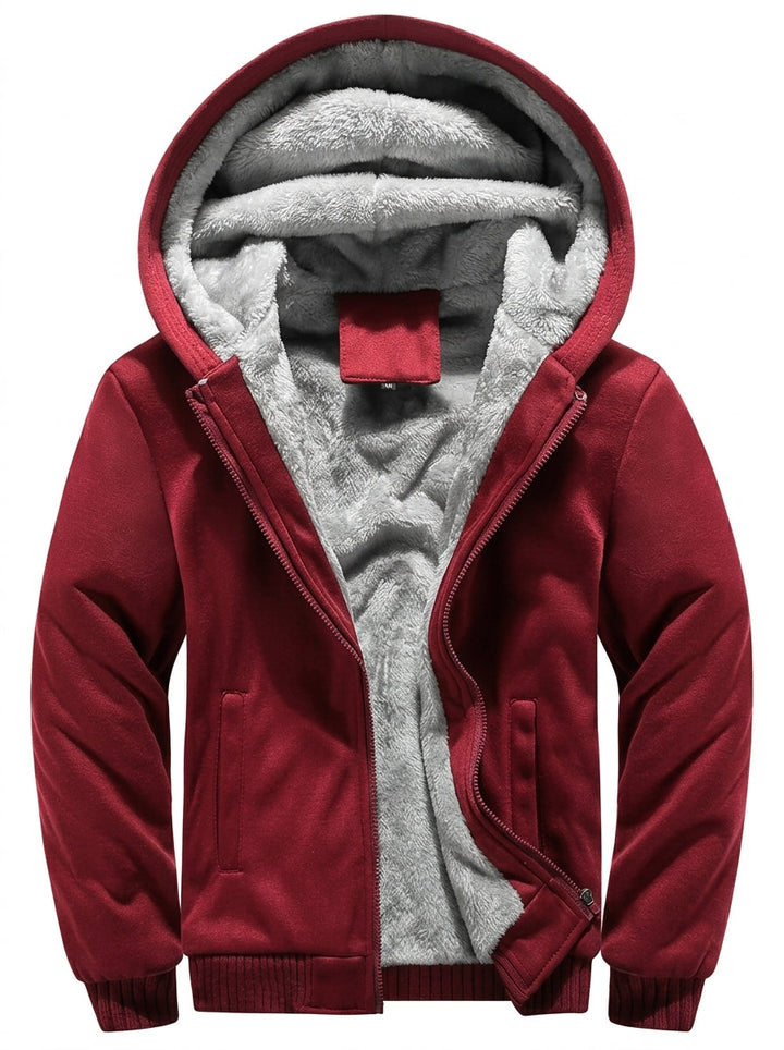 Kolina - Giacca Con Cappuccio E Zip, Foderata in Pile