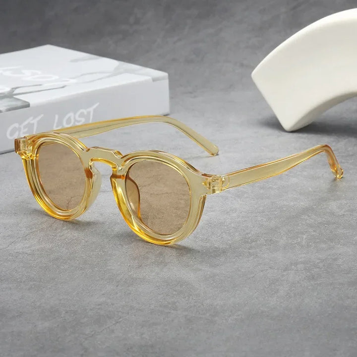 Spectralux - Occhiali Da Sole Eleganti Con Montatura Rotonda