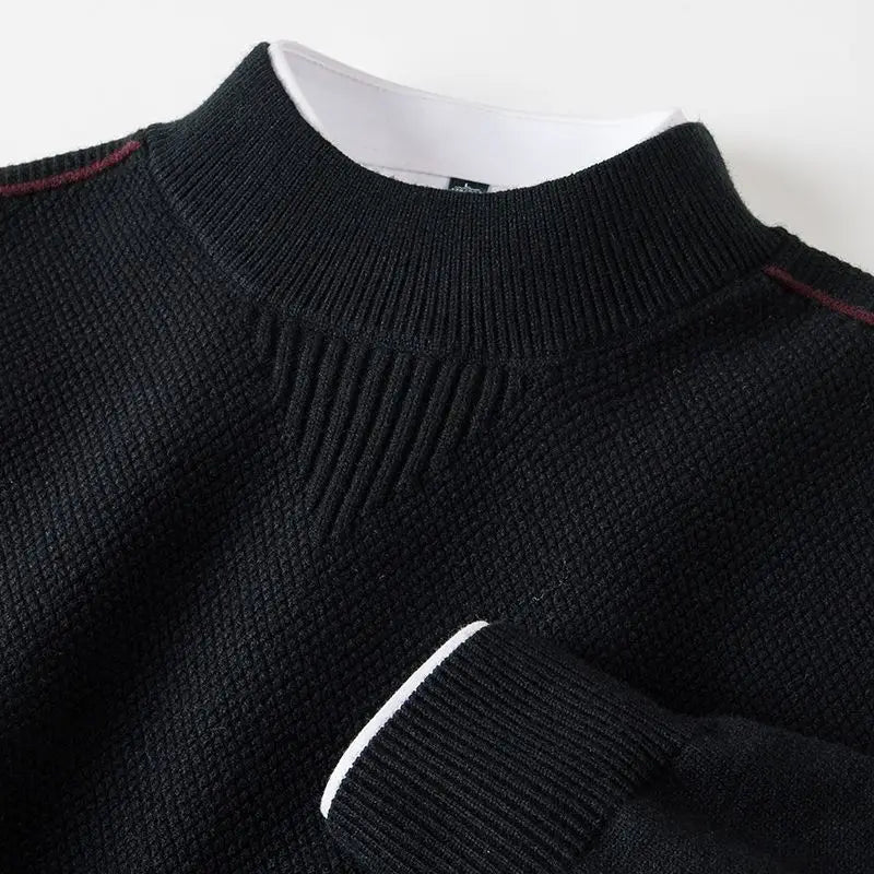 Jaison - Maglione Con Maglia a Trama e Collo Rotondo