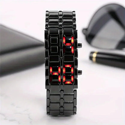 Veltrix - Orologio Con Display Digitale in Acciaio Inossidabile