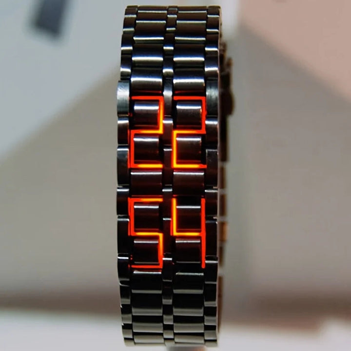 Veltrix - Orologio Con Display Digitale in Acciaio Inossidabile