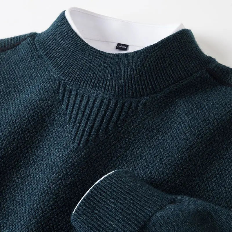 Jaison - Maglione Con Maglia a Trama e Collo Rotondo