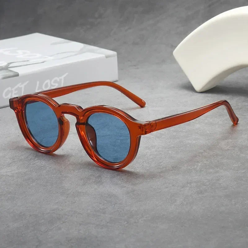 Spectralux - Occhiali Da Sole Eleganti Con Montatura Rotonda