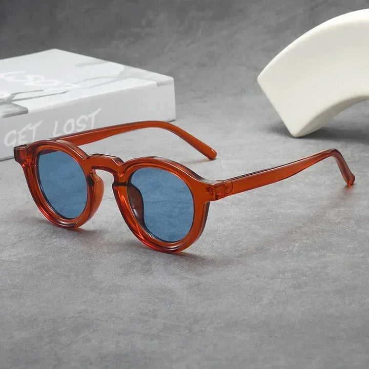 Spectralux - Occhiali Da Sole Eleganti Con Montatura Rotonda