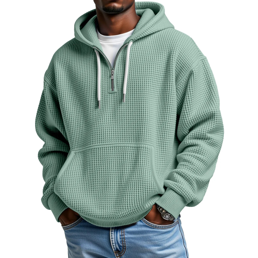 Mackenzie - Felpa Con Cappuccio a Maniche Lunghe in Maglia a Nido D'ape