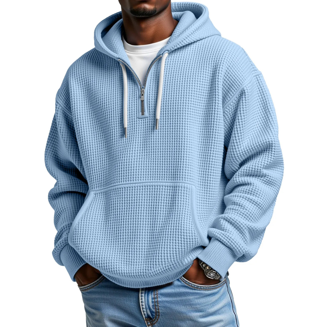Mackenzie - Felpa Con Cappuccio a Maniche Lunghe in Maglia a Nido D'ape