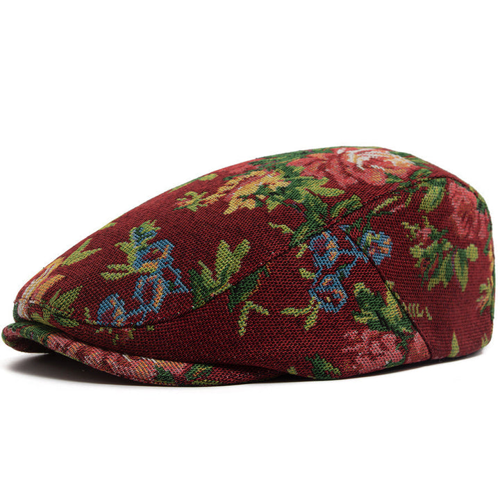 Sekou - Cappellino Patto Intrecciato con Motivi Floreali
