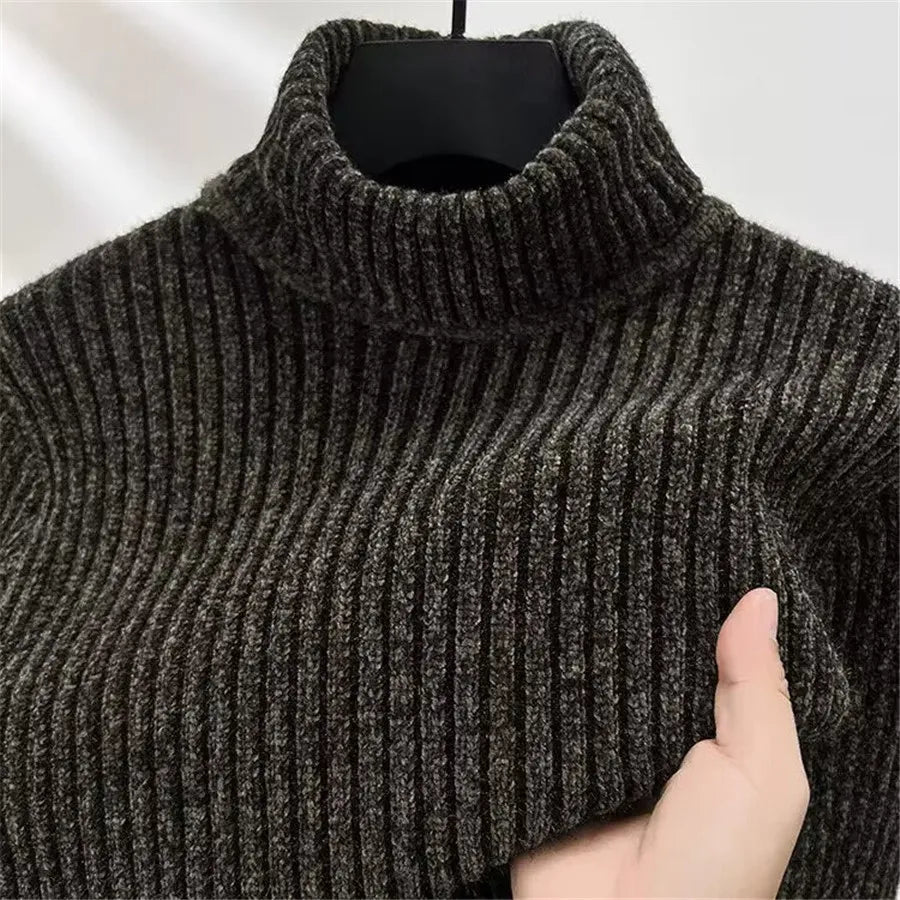 Morteza - Maglione Classico a Collo Alto