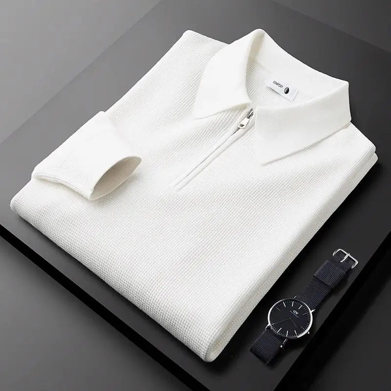 Clifford - Maglione in Maglia Con Colletto E Zip a Un Quarto