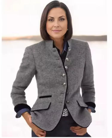 Nysha - Blazer Heritage Con Colletto Alla Coreana