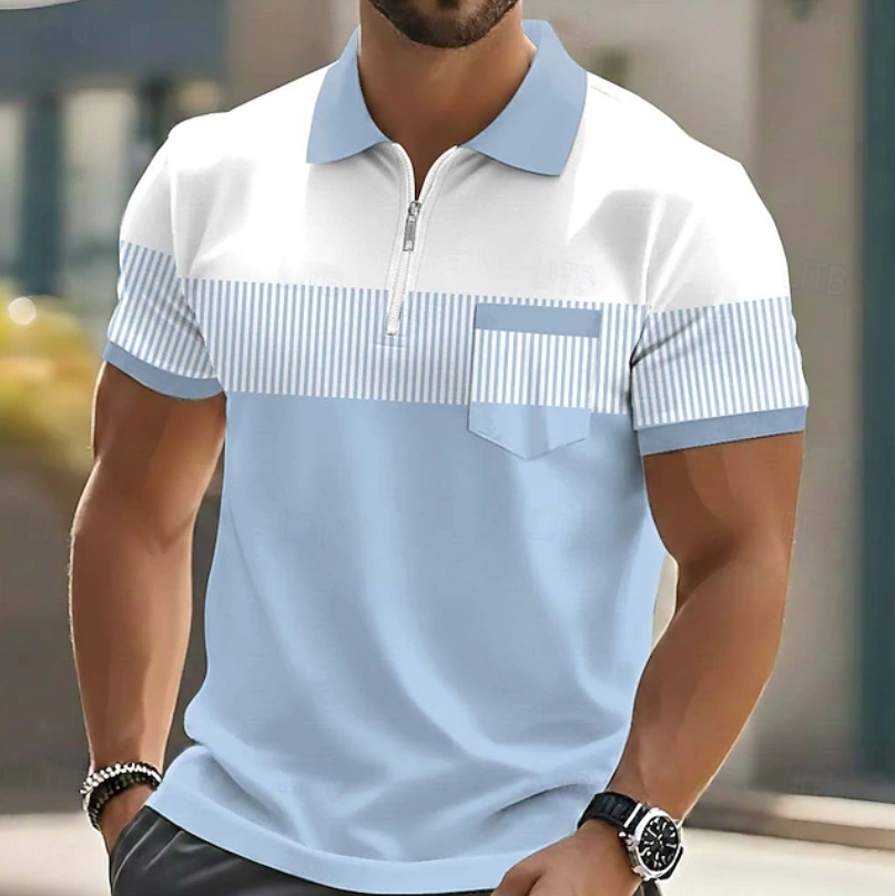 Brett - Polo Elegante Con Cerniera