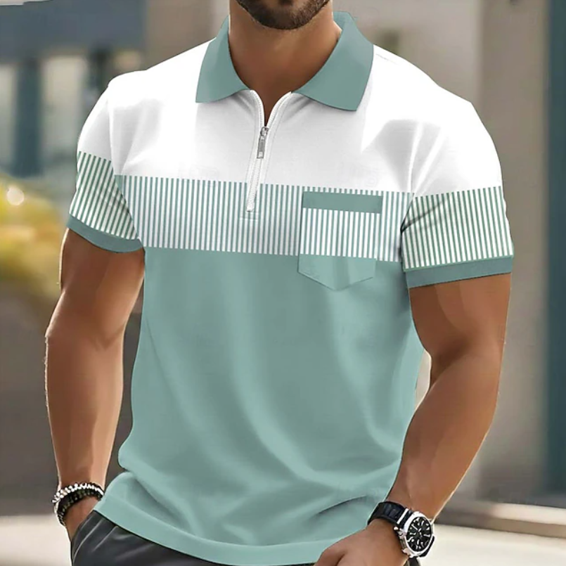 Brett - Polo Elegante Con Cerniera