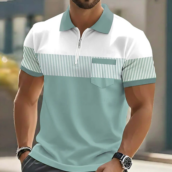 Brett - Polo Elegante Con Cerniera