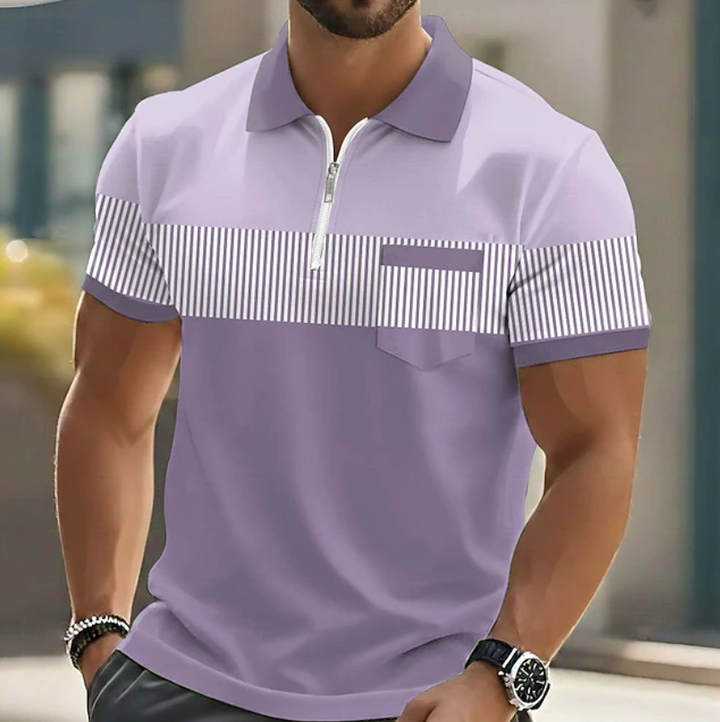 Brett - Polo Elegante Con Cerniera