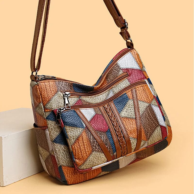 Solara - Borsa In Pelle Mosaico