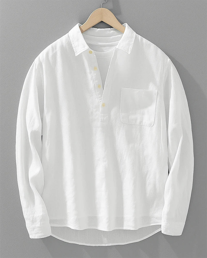 Rustam - Camicia a Maniche Lunghe Con Colletto E Tasca