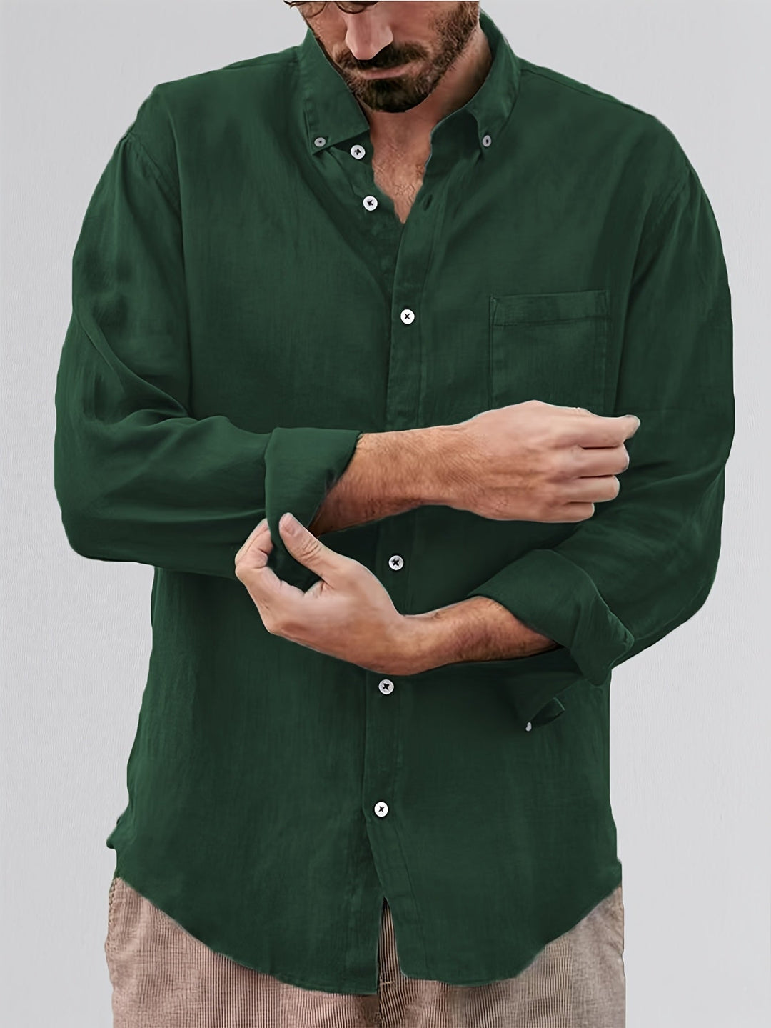 Deshawn - Camicia Classica Arrotolata