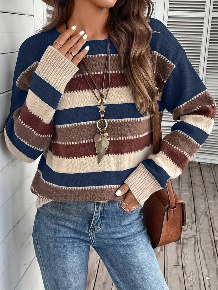 Fadina - Maglione in Maglia a Maniche Lunghe