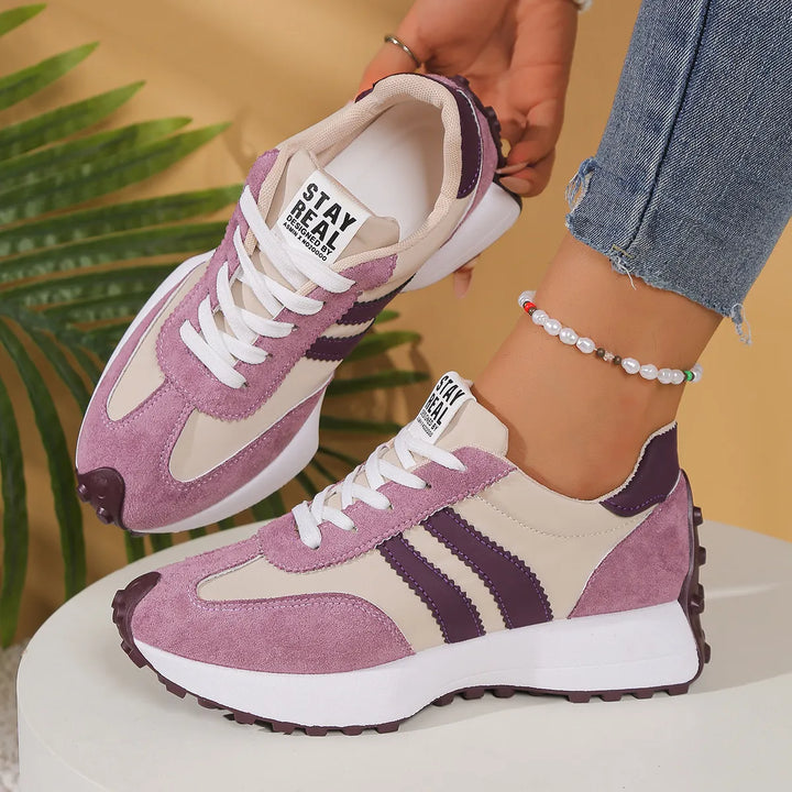Lariesa - Sneakers Con Chiusura a Lacci e Strisce a Contrasto