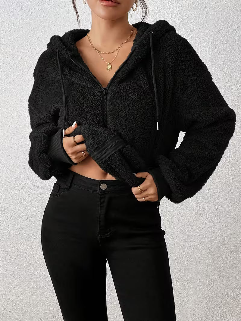 Keriana - Giacca Casual Con Cappuccio, Calda E Morbida
