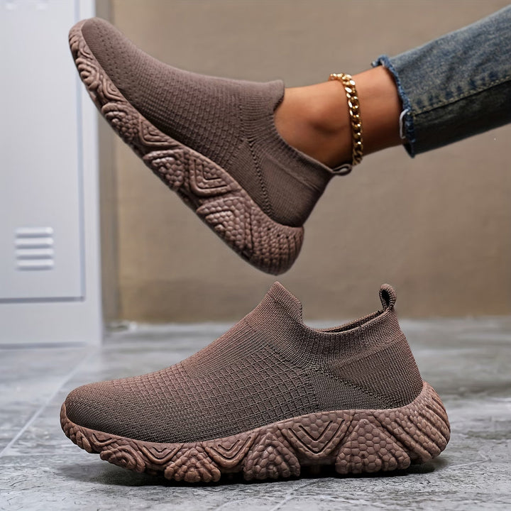 Elisha - Scarpe Lavorate a Maglia Con Suola Spessa