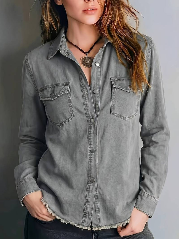 Blazka - Camicia Elegante Con Bottoni Sul Davanti E Taschino