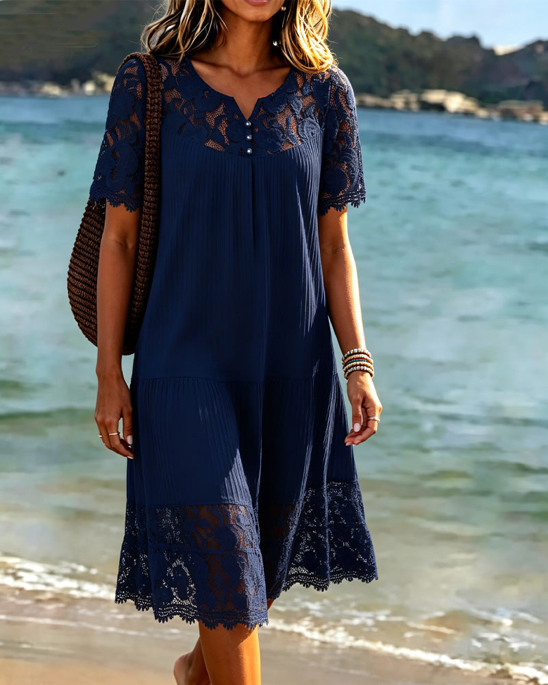 Kosana - Abito Con Ritagli in Stile Patchwork