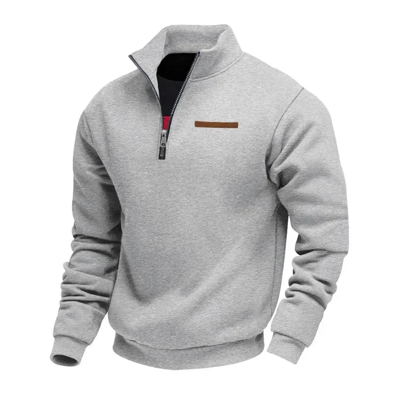 Grimm - Elegante Maglione Con Mezza ZIP